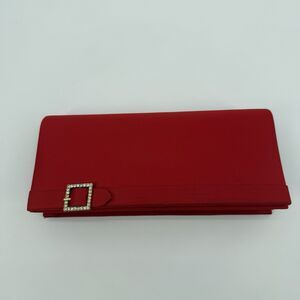 Michaelangelo Vintage Red Clutch Evening Bag Formal Colorful Rhinestone